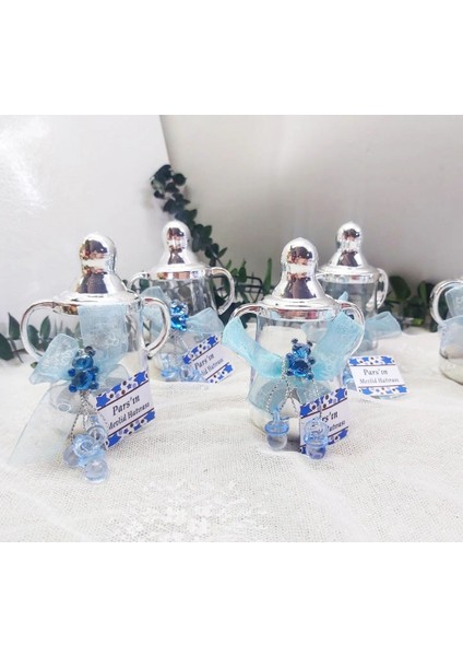 10 Adet Biberon Erkek Bebek Şekeri modelleri