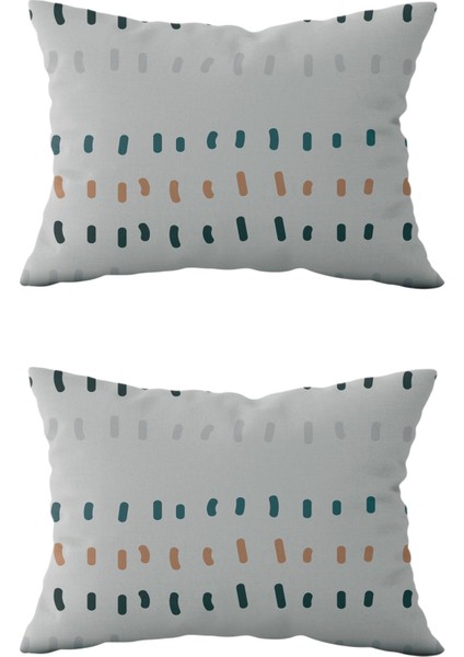 Çift Taraflı Dikdörtgen Kırlent Kılıf 2’li KL48