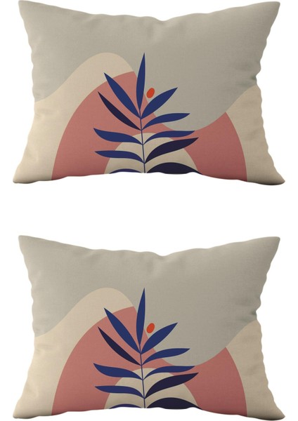 Çift Taraflı Dikdörtgen Kırlent Kılıf 2’li KL44