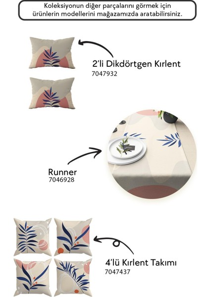 Çift Taraflı Dikdörtgen Kırlent Kılıf 2’li KL44 modelleri