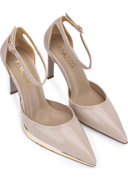 Kadın Deri Bej Topuklu Ayakkabı 1037 5531 Bn Sndlt Y24 Bej Rgn fiyatları