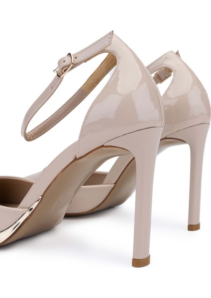 Kadın Deri Bej Topuklu Ayakkabı 1037 5531 Bn Sndlt Y24 Bej Rgn indirimleri