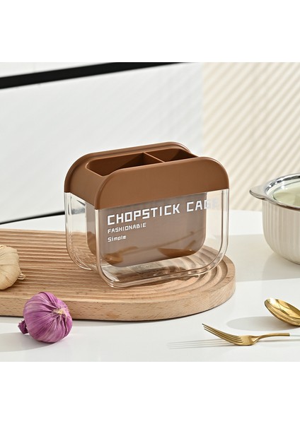 Chopstick Cage Household Yüksek Güzel Chopsticks ve Fork Drain Storage Rack (Yurt Dışından)