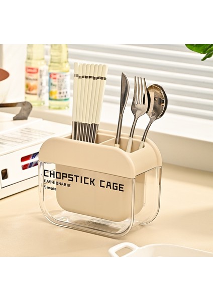 Chopstick Cage Household Yüksek Güzel Chopsticks ve Fork Drain Storage Rack (Yurt Dışından) indirimleri