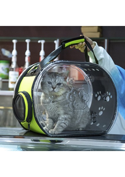 Dışarıya Çıkan Katlanabilir Nefes Alabilen Taşınabilir Tek Omuzlu Kedi ve Köpek Evcil Hayvan Çantası (Yurt Dışından)