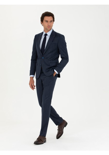 Erkek Lacivert Slim Fit Takım Elbise 50272588-VR033 modelleri