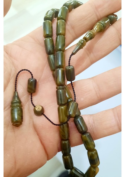 7X11MM Usta Mühürlü Toprak Renkli 33LÜK Sıkma Kehribar fiyatları