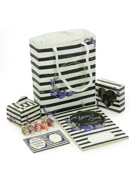 20 Adet Isme Özel Çantalı Şekerli Magnetli Tesbihli Bebek Mevlüt Hediyesi Yasin Kitabı Seti Siyah fiyatları