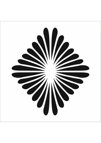 Stencil Sarayi Boyama Şablon Damask Çini Mandala - 8600