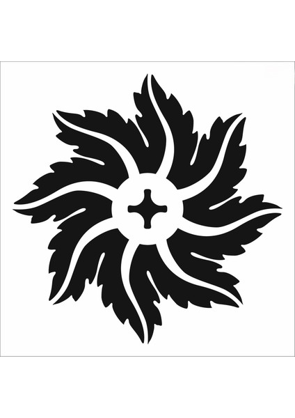 Stencil Sarayi Boyama Şablon Damask Çini Mandala - 8602