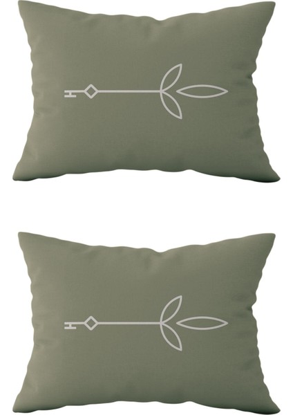 Çift Taraflı Dikdörtgen Kırlent Kılıf 2'li DS78