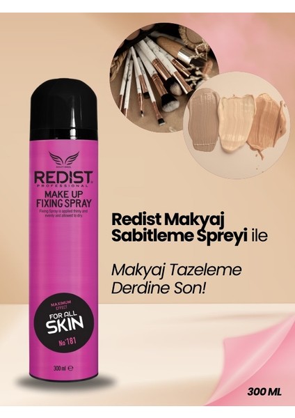 Makyaj Sabitleme Spreyi 300 ml 3 Adet