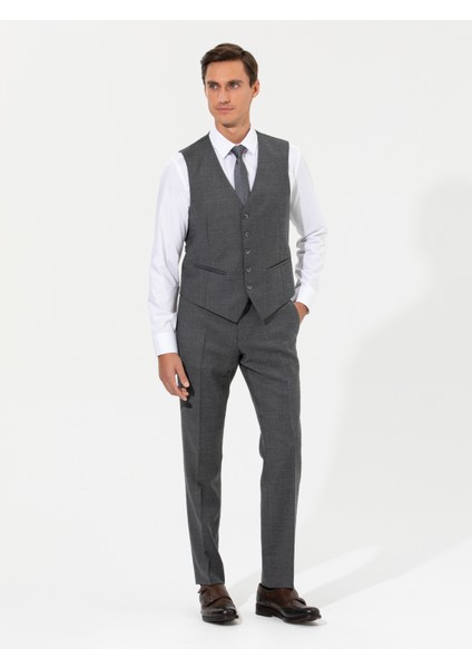 Erkek Gri Slim Fit Yelek 50257927-VR024 modelleri