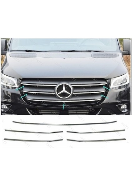 Alminox Oto Mercedes Sprinter W907 Krom Ön Panjur 5 Parça 2018> Paslanmaz Çelik fiyatları