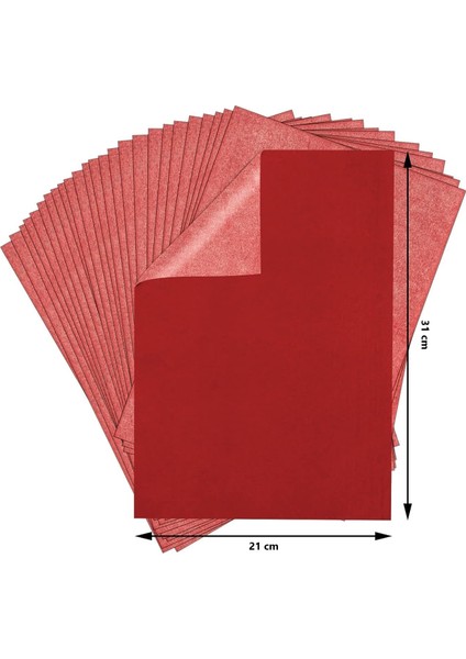 Roco Paper Karbon Grafit Transfer Kağıdı Kırmızı - 21*31 cm - 5'li