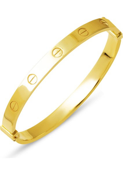 Taşsız 14 Ayar Altın Kelepçe Bilezik