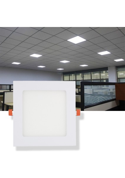 12W Kare Sıva Altı LED Panel 6500K Beyaz