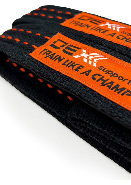 Dex Supports Lasting Energy Lifting Straps Pro + Wrist Wraps Legend Spor Bileklik  2'li Set