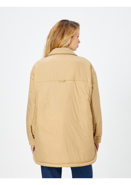 Mevsimlik Mont Cep Detaylı Gömlek Yaka Çıtçıt Düğmeli fırsatları