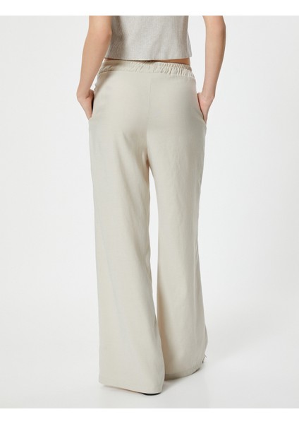 Palazzo Pantolon Beli Lastikli Rahat Kesim fırsatları