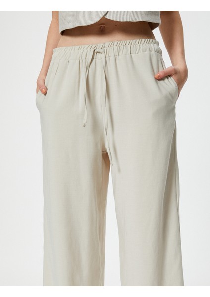 Palazzo Pantolon Beli Lastikli Rahat Kesim indirimleri