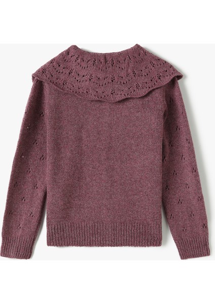 Hırka Geniş Bebe Yaka Ajurlu Düğmeli fiyatları