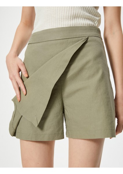 Mini Şort Etek Keten Karışımlı indirimleri