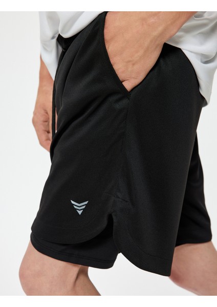 Spor Şort Taytlı Geometrik Baskılı Beli Bağcıklı Cep Detaylı indirimleri