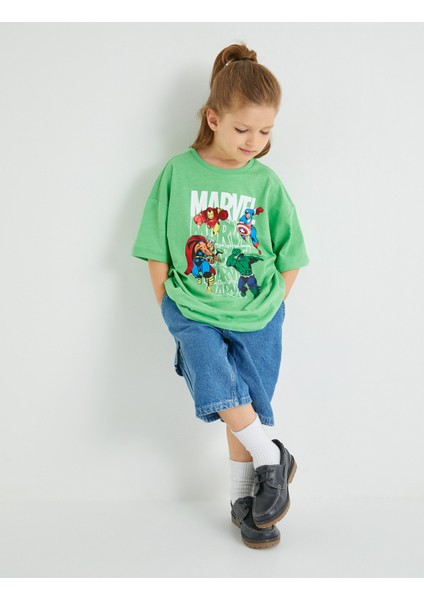 Marvel T-Shirt Kısa Kollu Lisanslı Bisiklet Yaka Pamuklu fiyatları