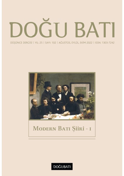 Doğu Batı Modern Batı Şiiri 102. Sayı - 2022