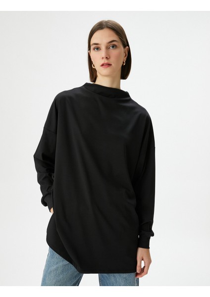 Uzun Tişört Dik Yaka modelleri