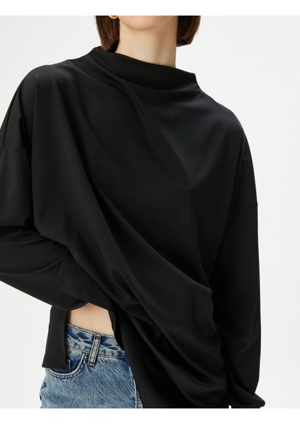 Uzun Tişört Dik Yaka indirimleri