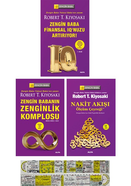 Zengin Baba Finansal IQ'nuzu Artırıyor! - Zengin Babanın Zenginlik Komplosu - Nakit Akışı Ölçüm Çeyreği - 3 Kitap - Robert T. Kiyosaki