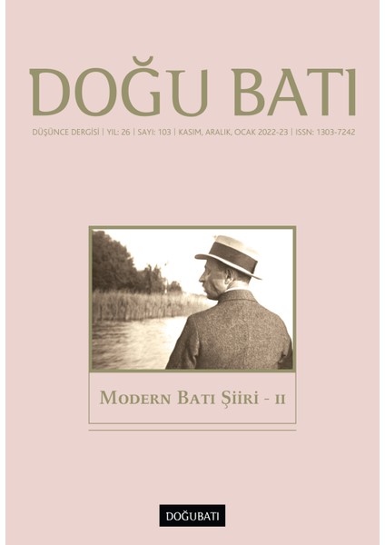 Doğu Batı Modern Batı Şiiri 103. Sayı - 2022 - 2023