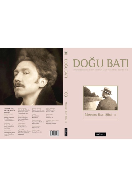 Doğu Batı Modern Batı Şiiri 103. Sayı - 2022 - 2023