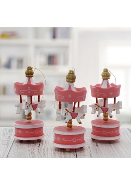 6 Adet Pembe Mini Atlı Karınca Ahşap Atlı Karınca Dekor Obje Pembe Atlı Karınca Dekoratif Objeler