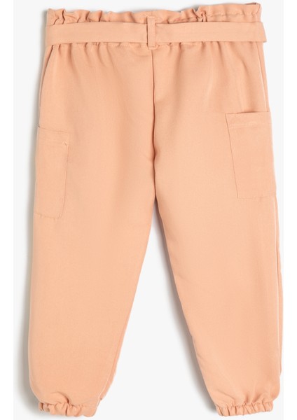 Kargo Jogger Pantolon Kuşak Detaylı Cepli