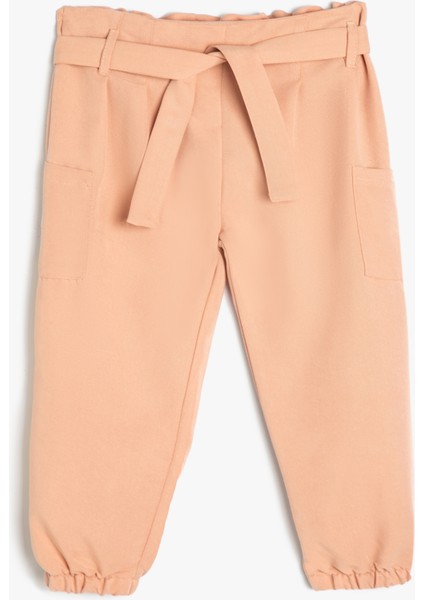 Kargo Jogger Pantolon Kuşak Detaylı Cepli