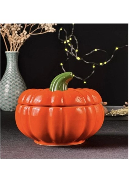 Tasarım Şekerlik Turuncu Balkabağı Şekerlik Kapaklı Şekerlik Pumpkin Şekerlik fiyatları