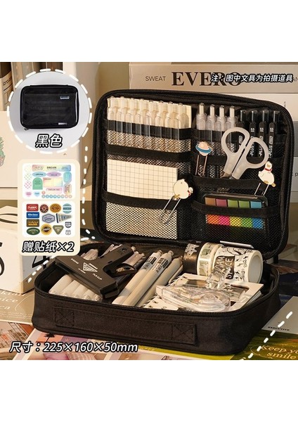 Büyük Kapasiteli Şeffaf Kalem Kutusu Kırtasiye Kutusu Ilkokul Öğrencisi Kalem Kutusu (Yurt Dışından)