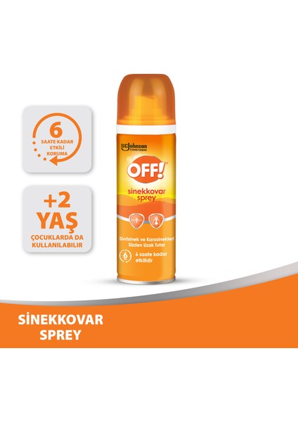 Off! Sinekkovar Sprey 6 Saate Kadar Etki 100 ml