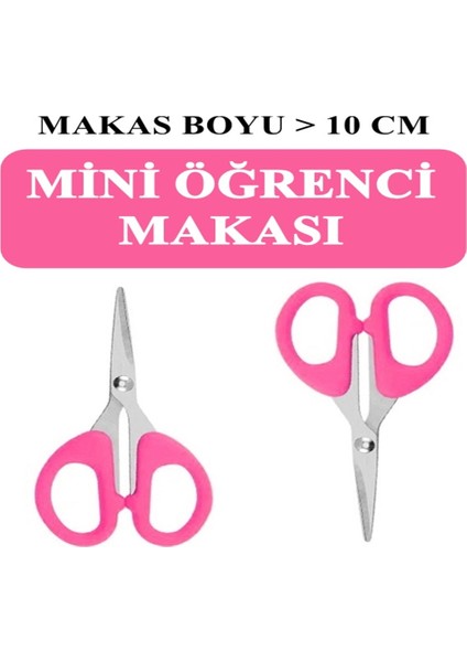 Ofis Kırtasiye Makası 10 cm Çok Amaçlı Makas Mini Makas Kağıt El Işi Makası XS001