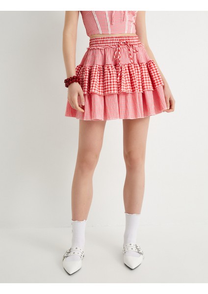 Mini Katlı Etek Standart Bel fırsatları