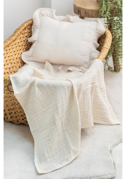 Müslin Örtü & Battaniye 3'lü Set %100 Pamuk Oeko-teks Sertifikalı 80x70 CM fırsatları