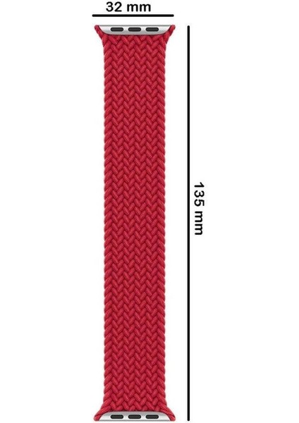 Apple Watch Solo Loop S Beden 38 40 41MM Esnek Örgü Kordon