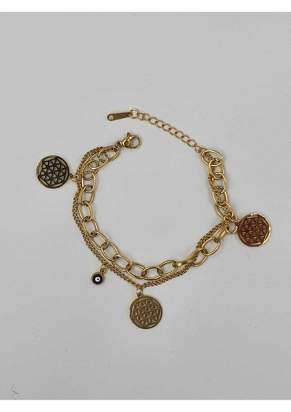 Yaşam Çiçeği Çelik Bileklik fiyatları