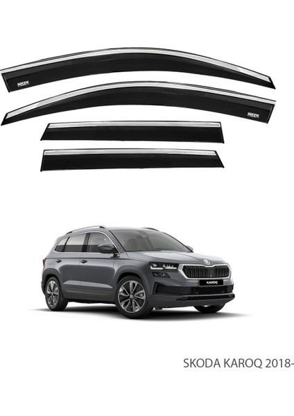 Skoda Karoq 2017 Sonrası Kromlu Cam Rüzgarlığı