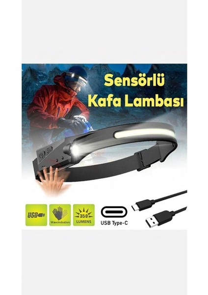 Kafa, Led, Sos, Şarjlı, Kamp, Dağcı ve Doğa Sporları Için Fener