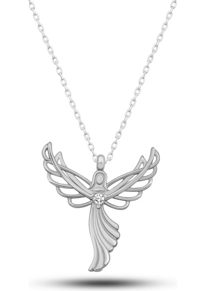 Silver 925K Gümüş Melek Kolye