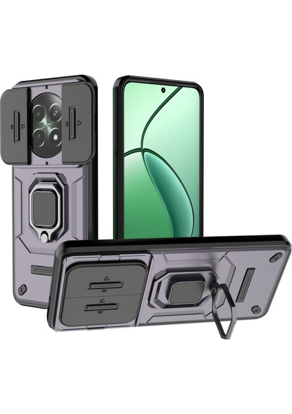 Realme 12 Pc+Tpu Darbeye Dayanıklı Telefon Kapağı (Yurt Dışından)